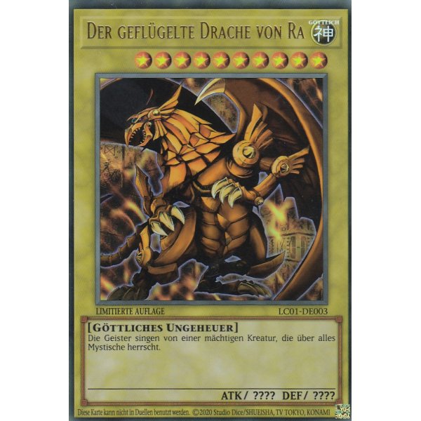 Der gefl&uuml;gelte Drache von Ra LC25-DE003