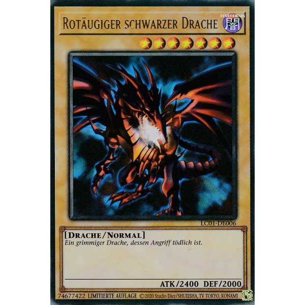 Rot&auml;ugiger schwarzer Drache LC25-DE006