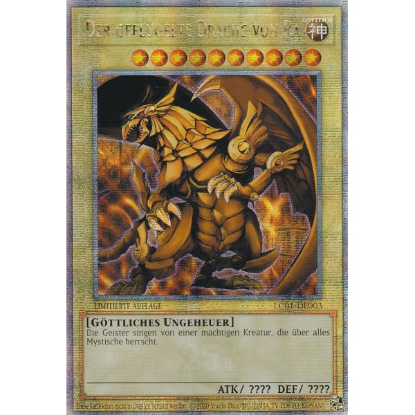 Der gefl&uuml;gelte Drache von Ra (Quarter Century Secret Rare) LC25-DE003-Special