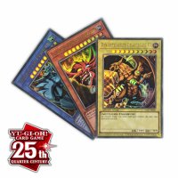 Legendary Collection: 25th Anniversary Edition - &Auml;gyptische G&ouml;tterkarten Set: Ra, Obelisk und Slifer (Ultra Rare)