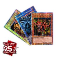 Legendary Collection: 25th Anniversary Edition - &Auml;gyptische G&ouml;tterkarten Set: Ra, Obelisk und Slifer (Quarter Century Secret Rare)