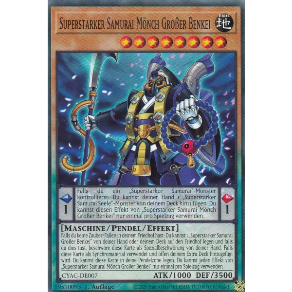 Superstarker Samurai M&ouml;nch Gro&szlig;er Benkei CYAC-DE007