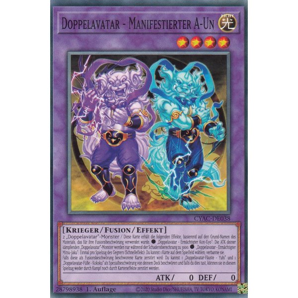 Doppelavatar - Manifestierter A-Un CYAC-DE038