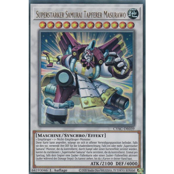 Superstarker Samurai Tapferer Masurawo CYAC-DE039