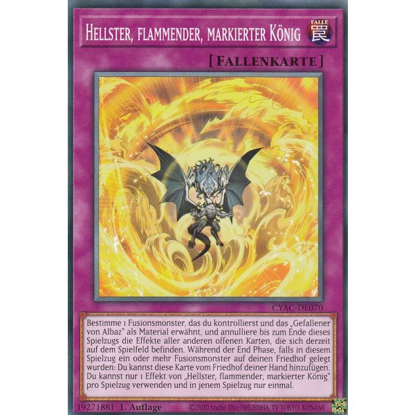 Hellster, flammender, markierter K&ouml;nig CYAC-DE070