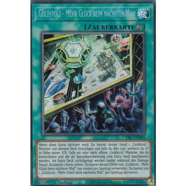 Goldstolz - Mehr Gl&uuml;ck beim n&auml;chsten Mal! CYAC-DE091