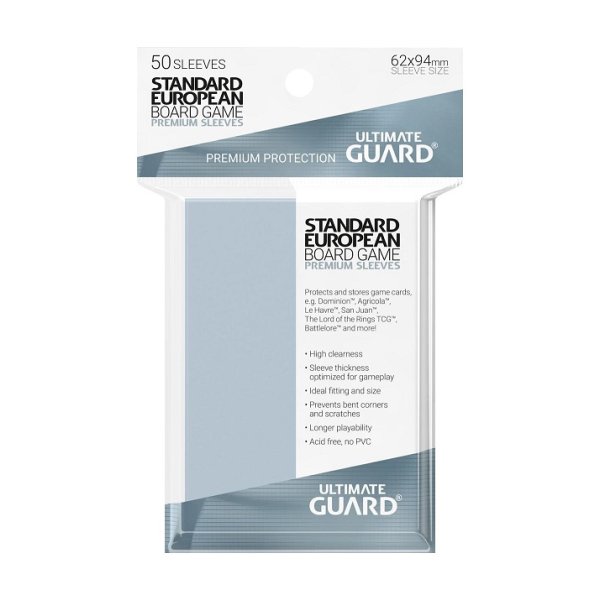 Ultimate Guard Premium Soft Sleeves f&uuml;r Brettspielkarten Standard European (50)