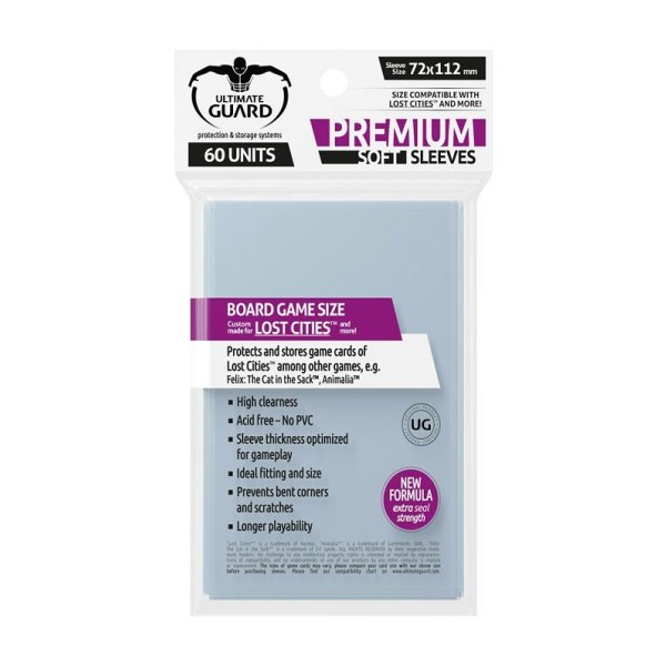 Ultimate Guard Premium Soft Sleeves f&uuml;r Brettspielkarten Lost Cities (60)