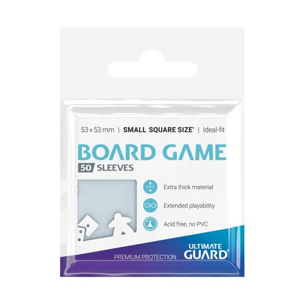 Ultimate Guard Premium Sleeves f&uuml;r Brettspielkarten Quadratisch Klein (50)