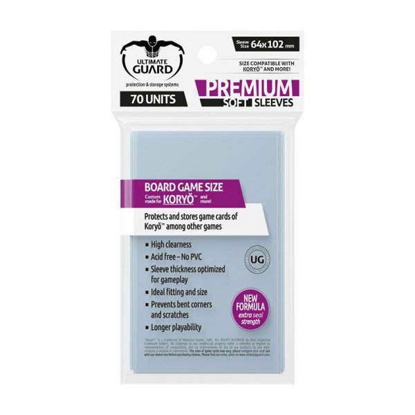 Ultimate Guard Premium Soft Sleeves f&uuml;r Brettspielkarten Kory&oacute; (70)