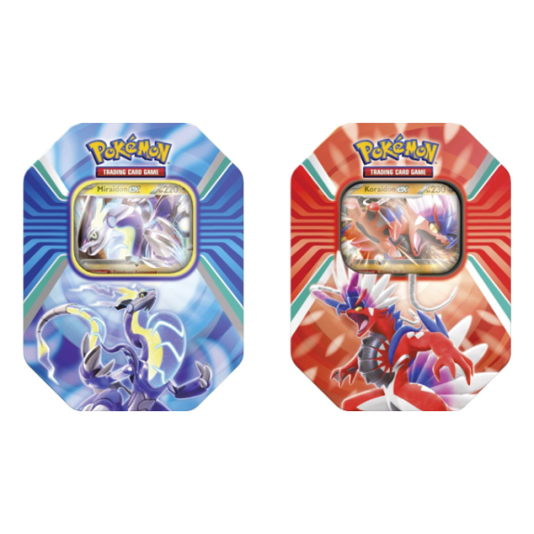 Alle 2 Pokemon Sommer Tins 2023 Miraidon ex &amp; Koraidon ex (deutsch)
