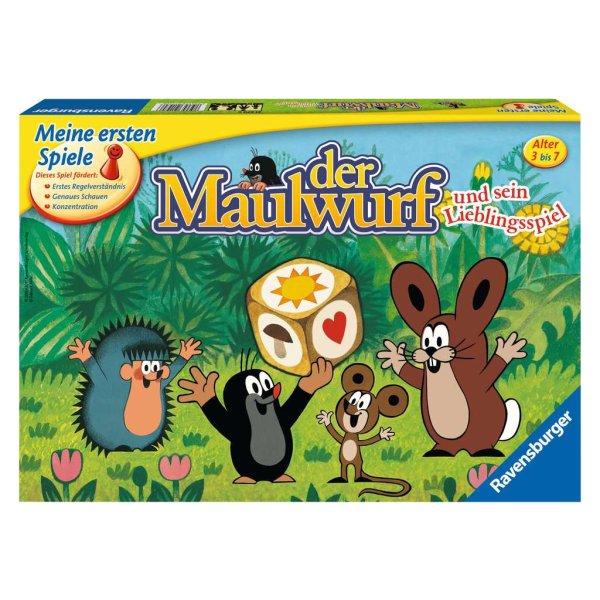 Der Maulwurf und sein Lieblingsspiel Brettspiel