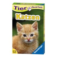 Katzen Tier-Quartett Kartenspiel
