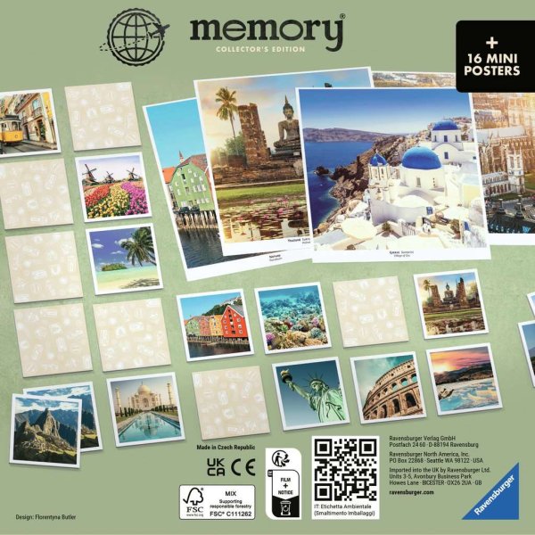 Collectors memory Sch&ouml;nste Reiseziele Legespiel