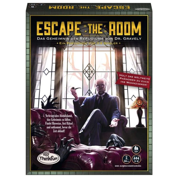 Escape the Room - Das Geheimnis des Refugiums von Dr. Gravely Detektiv-Spiel