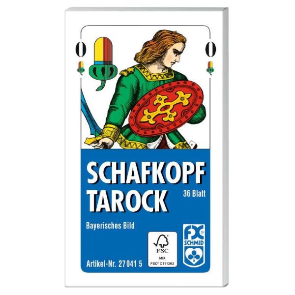 Schafkopf / Tarock (Bayerisches Bild) in Faltschachtel Kartenspiel