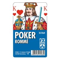 Poker in Klarsicht-Box Kartenspiel