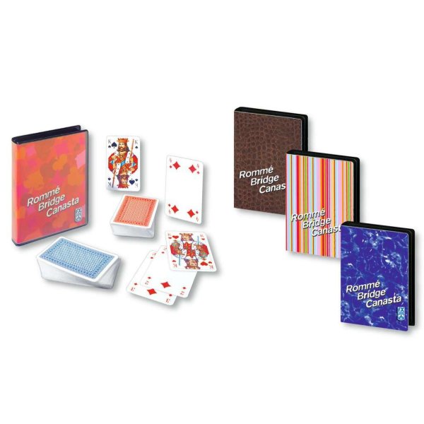 Romm&eacute; Bridge Canasta in farbigem Folien-Etui Kartenspiel