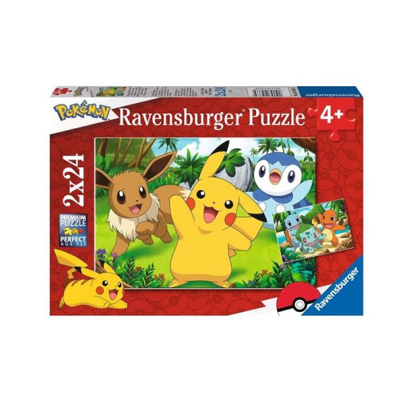 Pokemon - Pikachu und seine Freunde - Puzzle 2x24 Teile