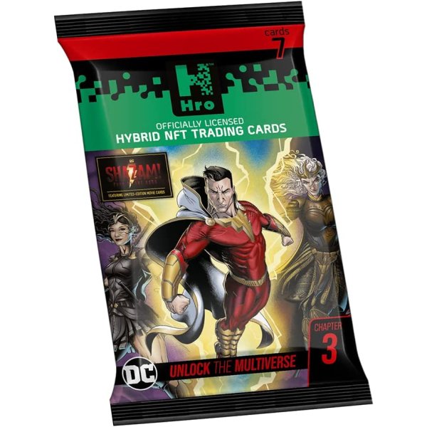 Hro DC Chapter 3 Shazam Fury Of The Gods NFT Trading Cards - Booster Box