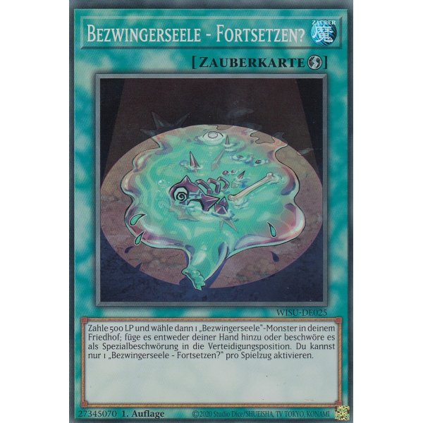 Bezwingerseele - Fortsetzen? WISU-DE025