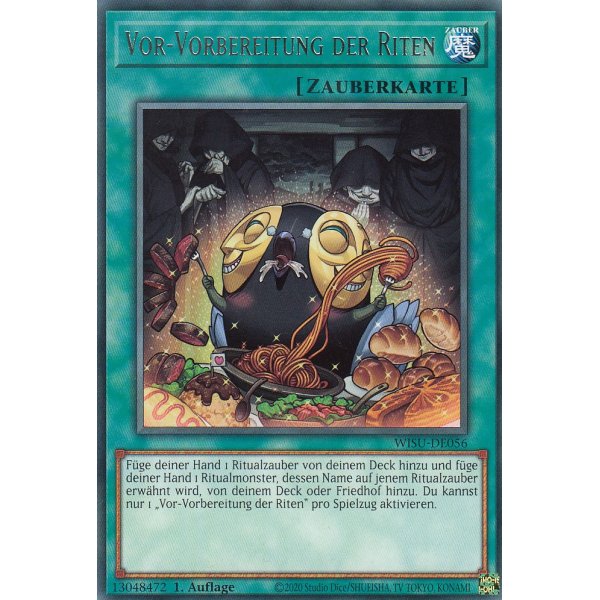 Vor-Vorbereitung der Riten WISU-DE056
