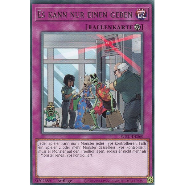 Es kann nur einen geben WISU-DE060