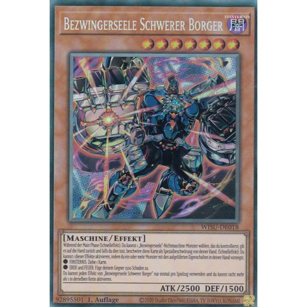 Bezwingerseele Schwerer Borger (Collector Rare) WISU-DE018-Collector-Rare