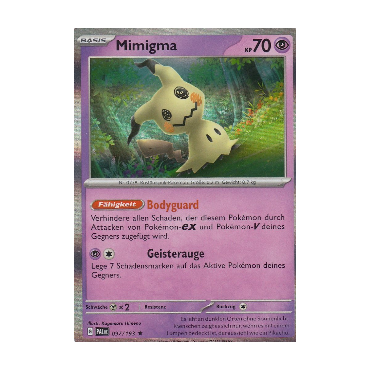 Mimigma 097/193 Holo Entwicklungen in Paldea Pokemon Karte kaufen
