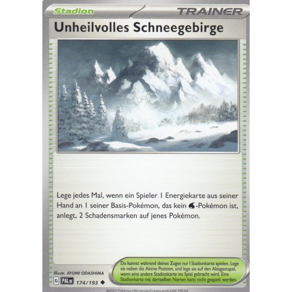 Unheilvolles Schneegebirge 174/193