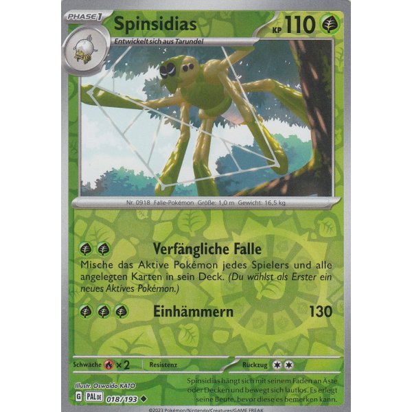 Spinsidias 018/193 REVERSE HOLO
