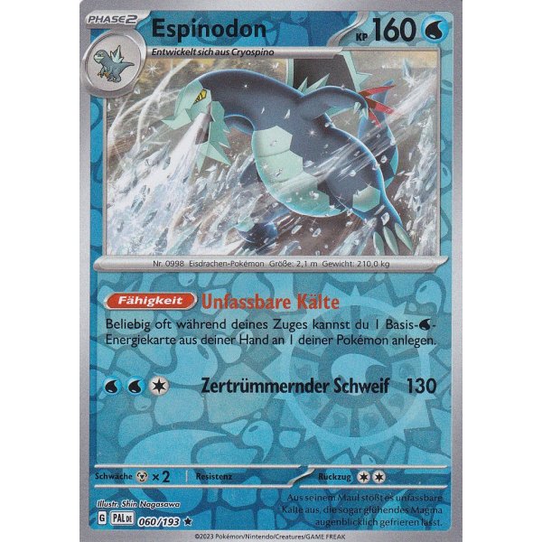 Espinodon 060/193 Holo REVERSE HOLO