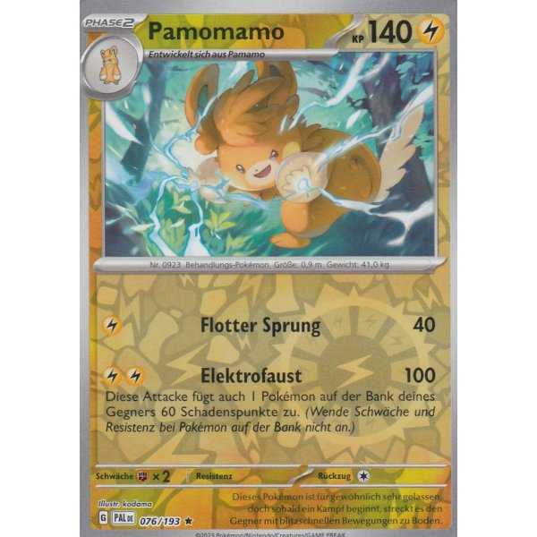 Pamomamo 076/193 Holo REVERSE HOLO