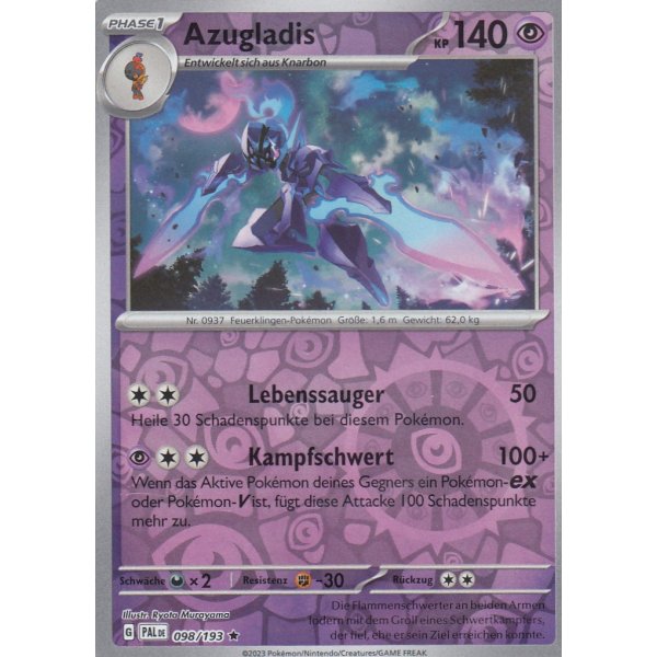 Azugladis 098/193 Holo REVERSE HOLO