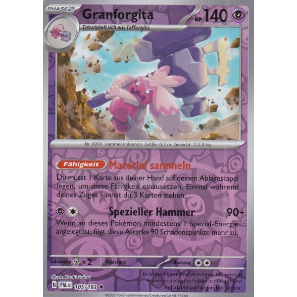 Granforgita 105/193 Holo REVERSE HOLO