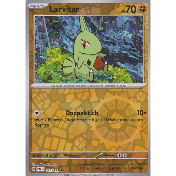 Larvitar 110/193 REVERSE HOLO
