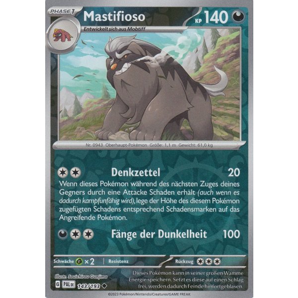 Mastifioso 143/193 REVERSE HOLO