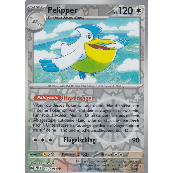 Pelipper 159/193 REVERSE HOLO