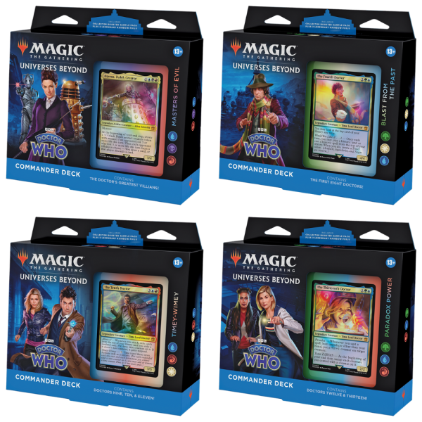 Universes Beyond: Doctor Who Commander Decks (alle 4, englisch)