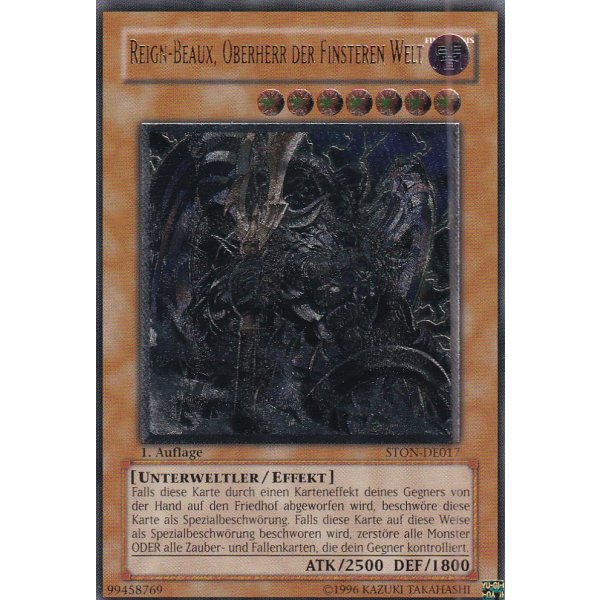 Reign-Beaux, Oberherr der Finsteren Welt (Ultimate Rare) STON-DE017umr