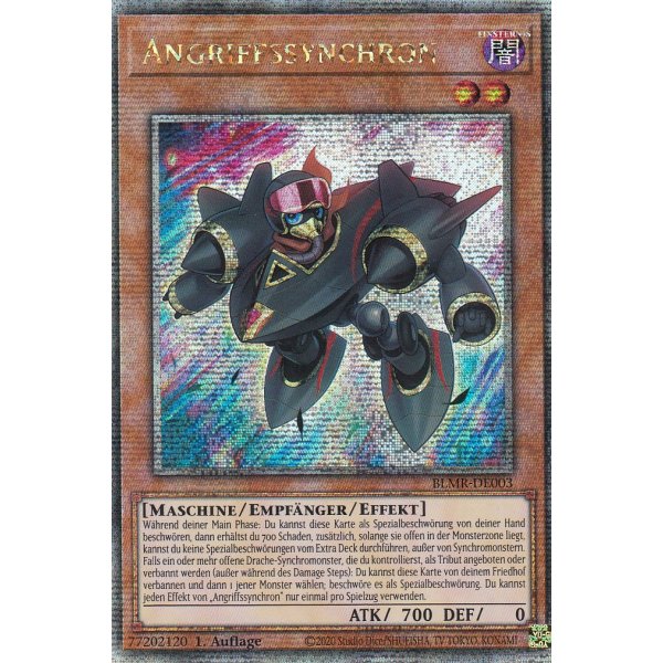 Angriffssynchron (Quarter Century Secret Rare) BLMR-DE003-Quarter-Century-Secret-Rare