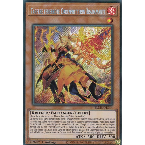 Tapfere feuerrote Ordensritterin Bradamante BLMR-DE014