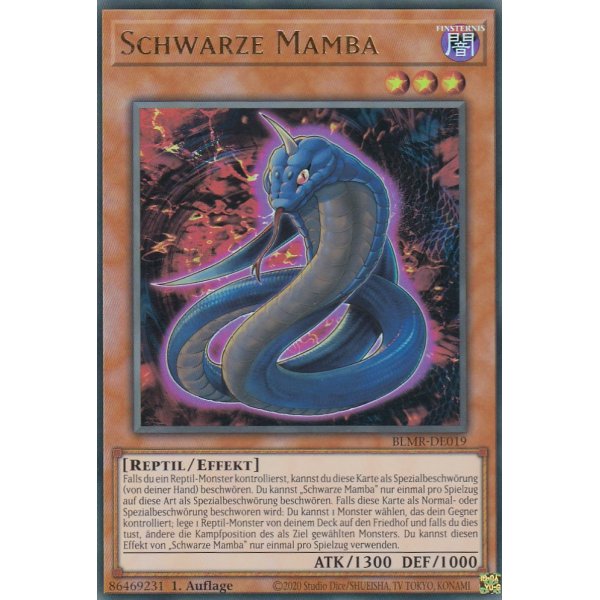 Schwarze Mamba BLMR-DE019