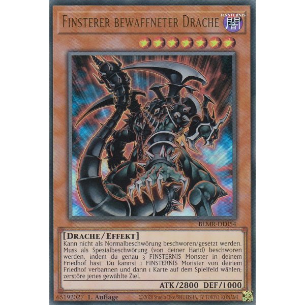 Finsterer bewaffneter Drache BLMR-DE054
