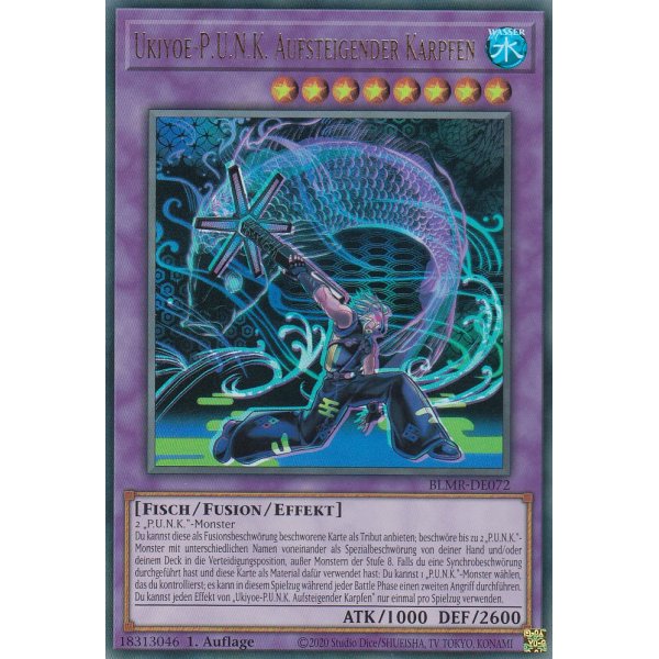 Ukiyoe-P.U.N.K. Aufsteigender Karpfen BLMR-DE072