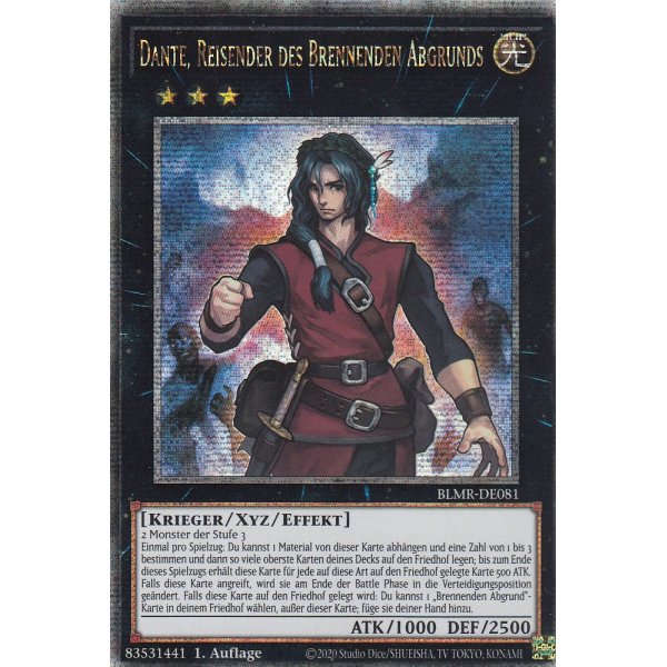 Dante, Reisender des Brennenden Abgrunds (Quarter Century Secret Rare) BLMR-DE081-Quarter-Century-Secret-Rare