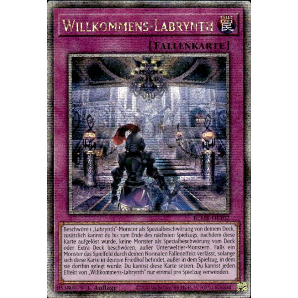 Willkommens-Labrynth (Quarter Century Secret Rare) BLMR-DE102-Quarter-Century-Secret-Rare