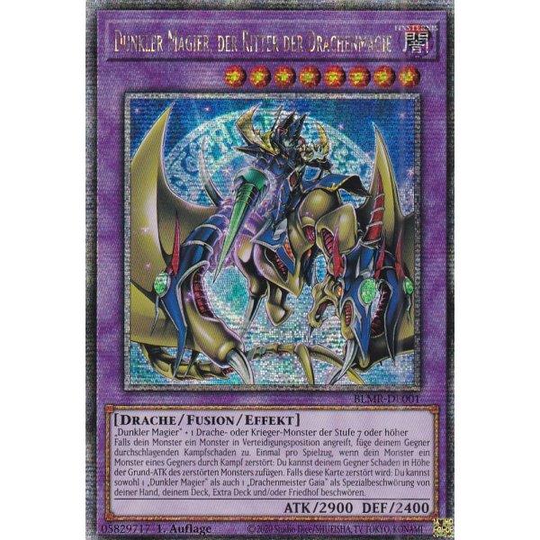 Dunkler Magier, der Ritter der Drachenmagie (Quarter Century Secret Rare) BLMR-DE001-Quarter-Century-Secret-Rare