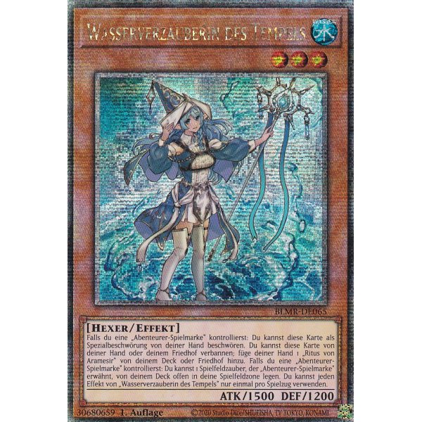 Wasserverzauberin des Tempels (Quarter Century Secret Rare) BLMR-DE065-Quarter-Century-Secret-Rare