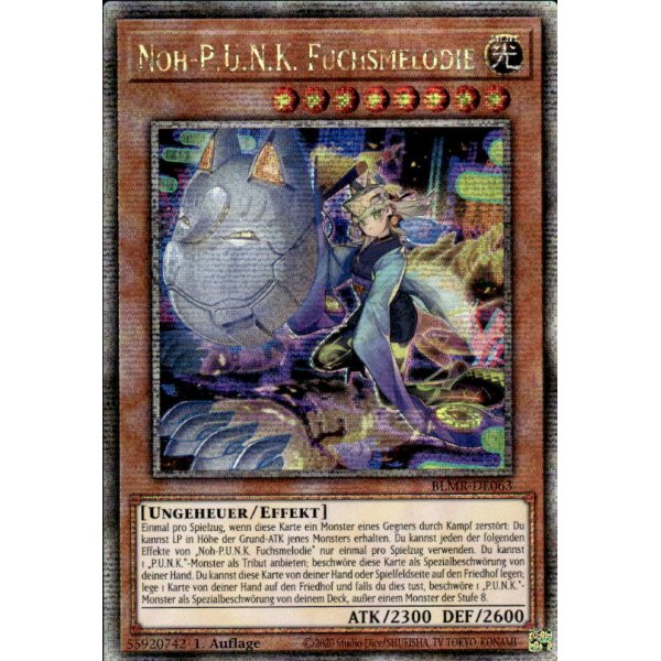 Noh-P.U.N.K. Fuchsmelodie (Quarter Century Secret Rare) BLMR-DE063-Quarter-Century-Secret-Rare